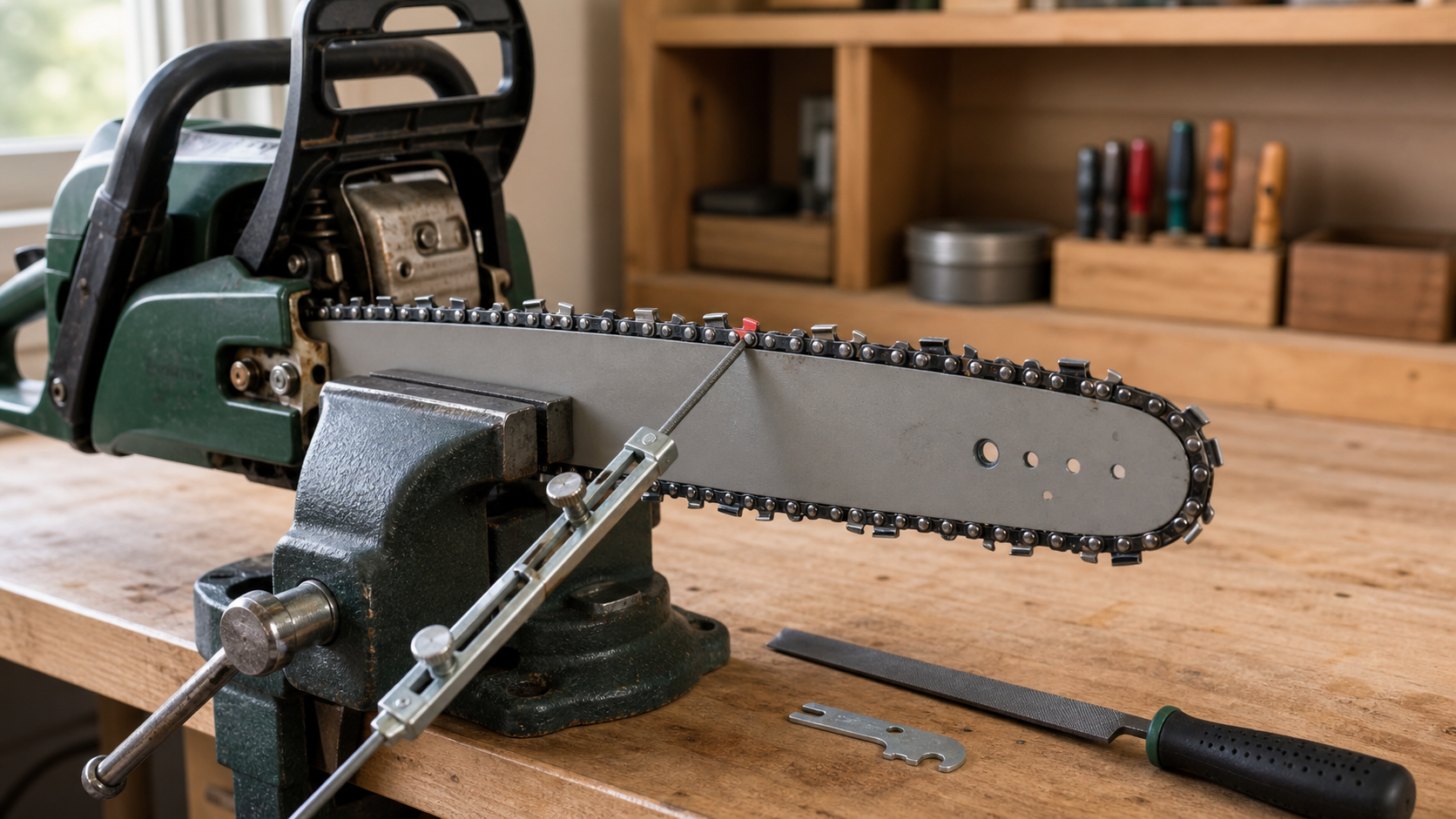 How to Sharpen a Chainsaw Chain by Hand Without Guessing