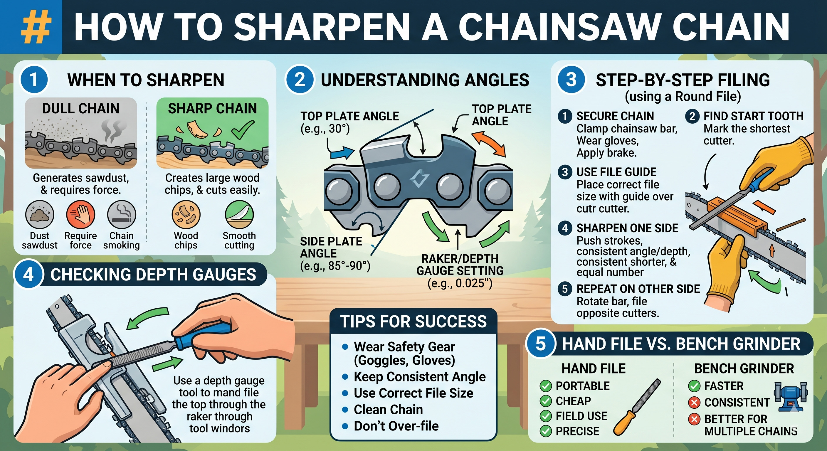 KonKell chainsaw maintenance guide